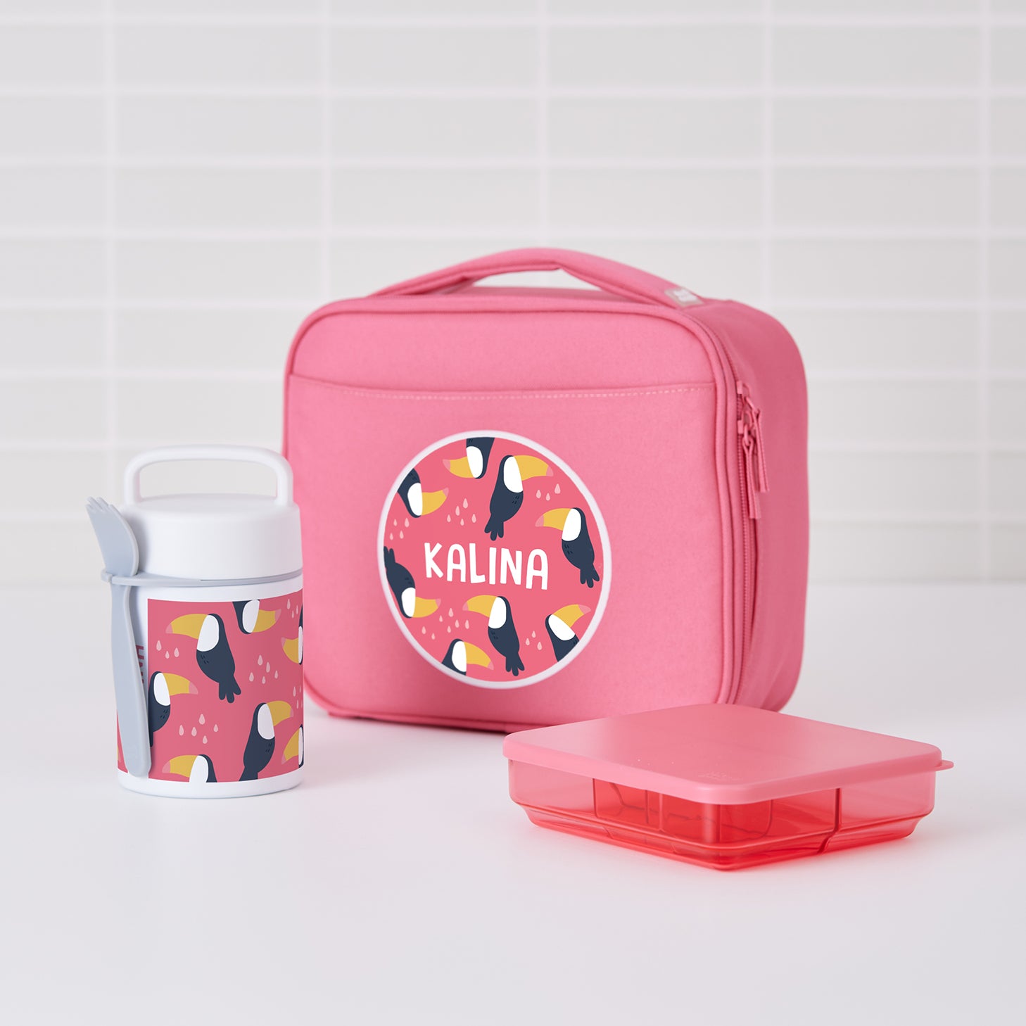 Hot Food Yum Toucan Pink